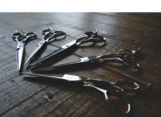 Quartered Steel Full Range of Barbering & Hairdressing Scissors. 