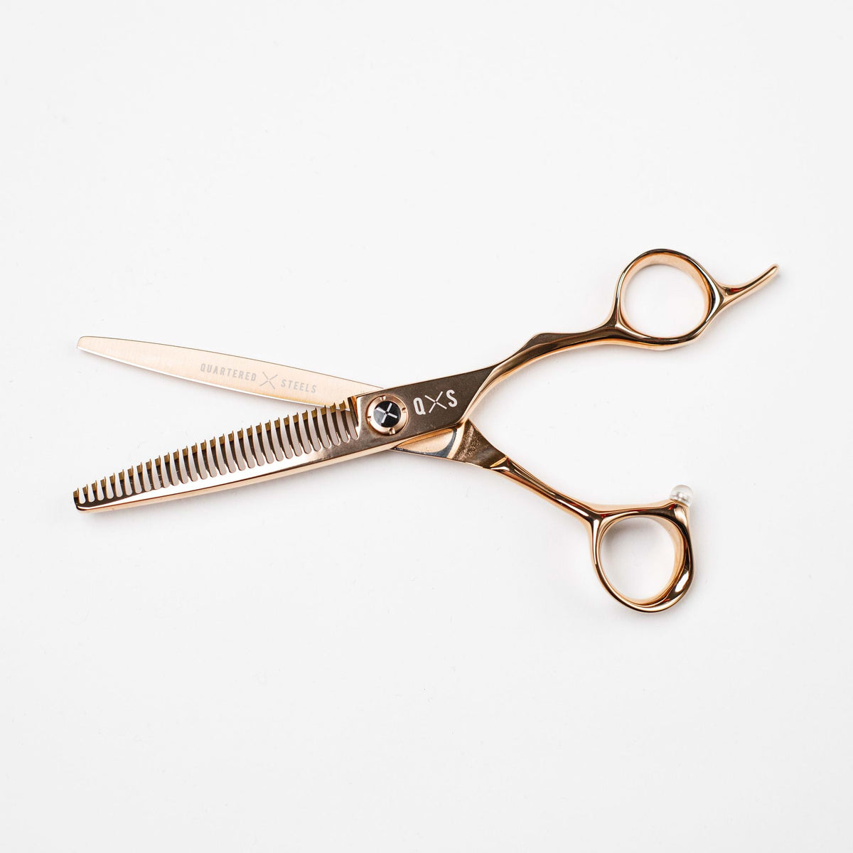 The Pizarro Rose Gold Bundle — texture scissor open