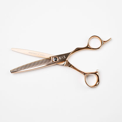 The Pizarro Rose Gold Bundle — texture scissor open